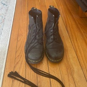 Worn Black Doc Martens